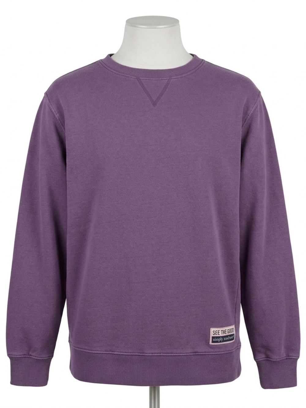 Simply Southern Purple Crewneck Sweatshirt Small Cozy Relaxed Fit
